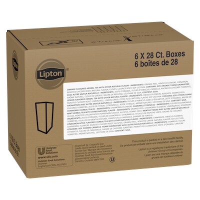 Lipton® Hot Tea Herbal Variety 6 x 28 bags - Lipton varieties such as the Lipton® Hot Tea Herbal Variety( 6 x 28 bags) suit every mood.
